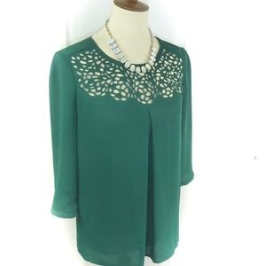 Anthropologie Blouse with Burnout Detail, Sz 4